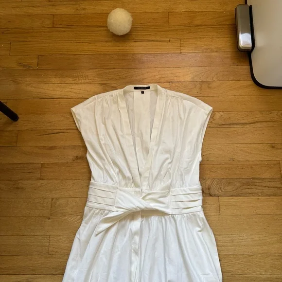 Kobi Halperin White Tie Waist Midi Dress - Picture 7 of 14